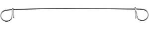 Проволока оцинкованная ЗУБР гальванизиров для вязки арматуры с кольцами, сумм d=38 мм, d=1,2 мм, L=140 мм, 100 шт 23851-1.2-14-100