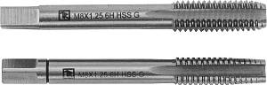 MT1015S2 Набор метчиков T-COMBO двухпроходных ручных универсальных М10х1.5, HSS-G, 2 шт. Thorvik